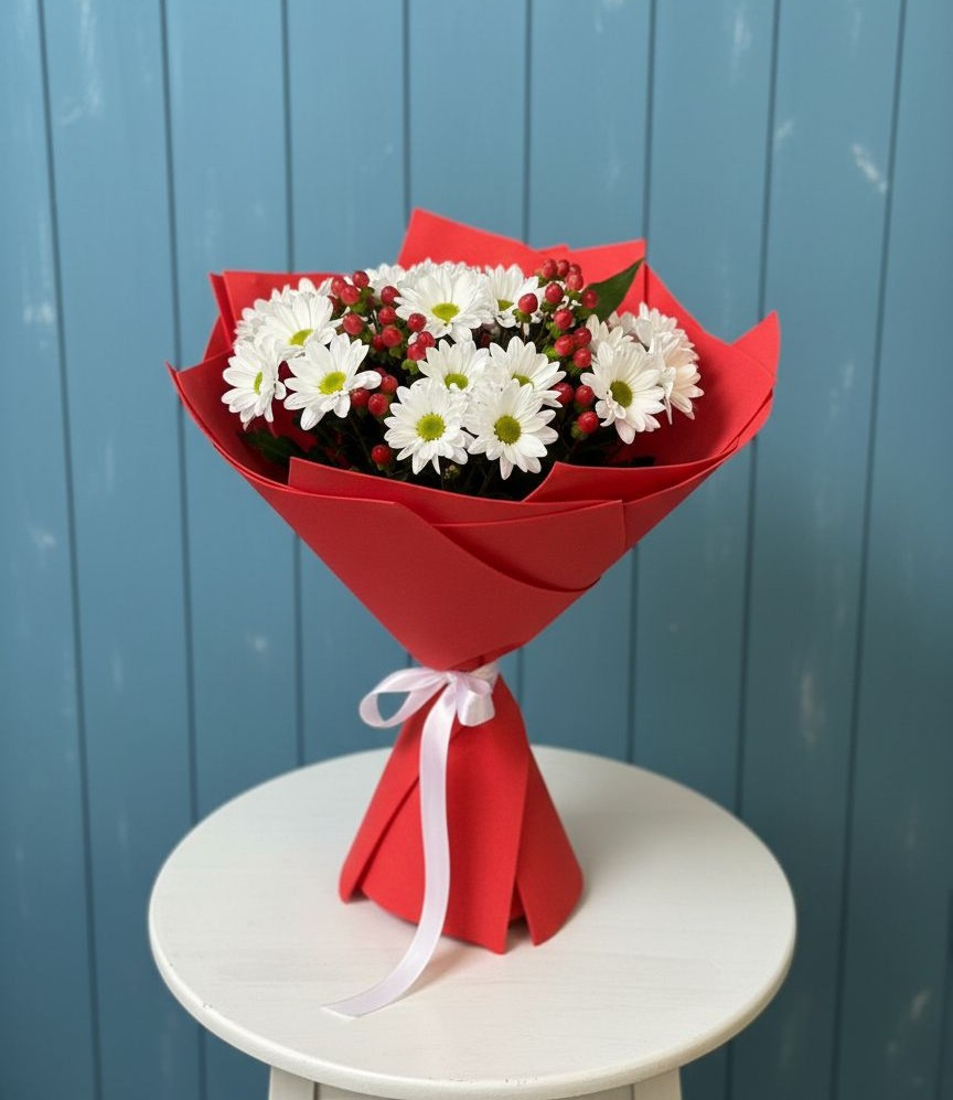 Букет цветов из: Хризантемы в поселок Сургут