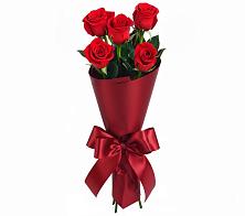 Букет 5 Красных роз Эдлесс Лав в поселок Сургут