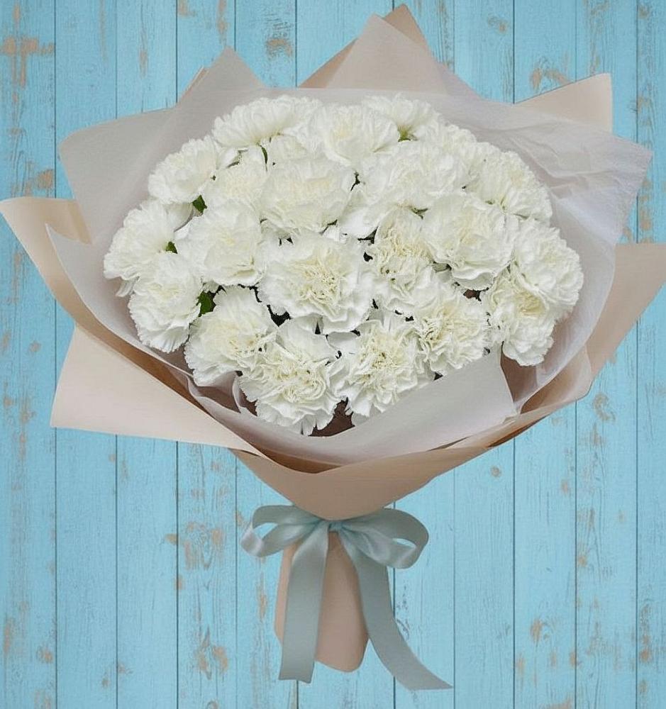 Букет цветов из: Гвоздики в поселок Сургут