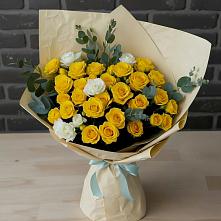 Букет цветов из:  Розы в поселок Сургут