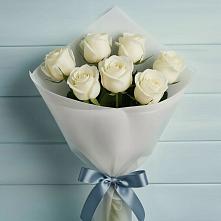 Букет 7 Белых роз Эдлесс Лав #REPLACE_PRED# поселок Сургут