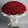 Букет 101 Красная роза Блэк Мэджик в поселок Сургут