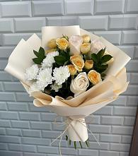 Букет цветов из:  Розы и Хризантемы #REPLACE_PRED# поселок Сургут