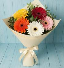 Букет цветов из:  Герберы #REPLACE_PRED# поселок Сургут