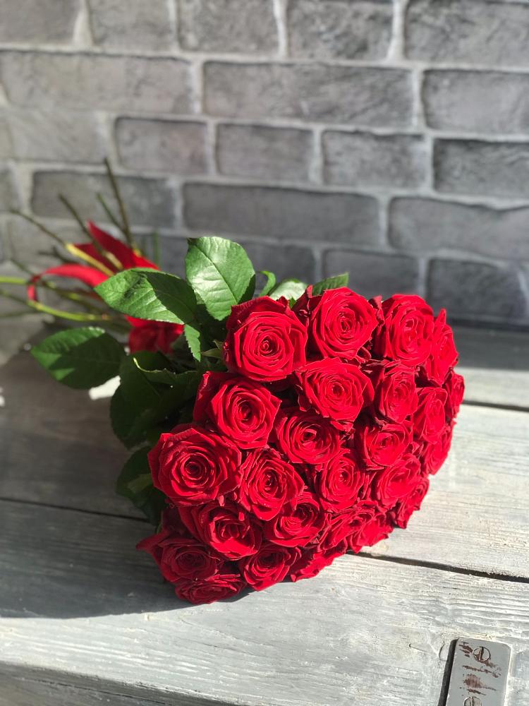 Букет Красные розы Фридом в поселок Сургут