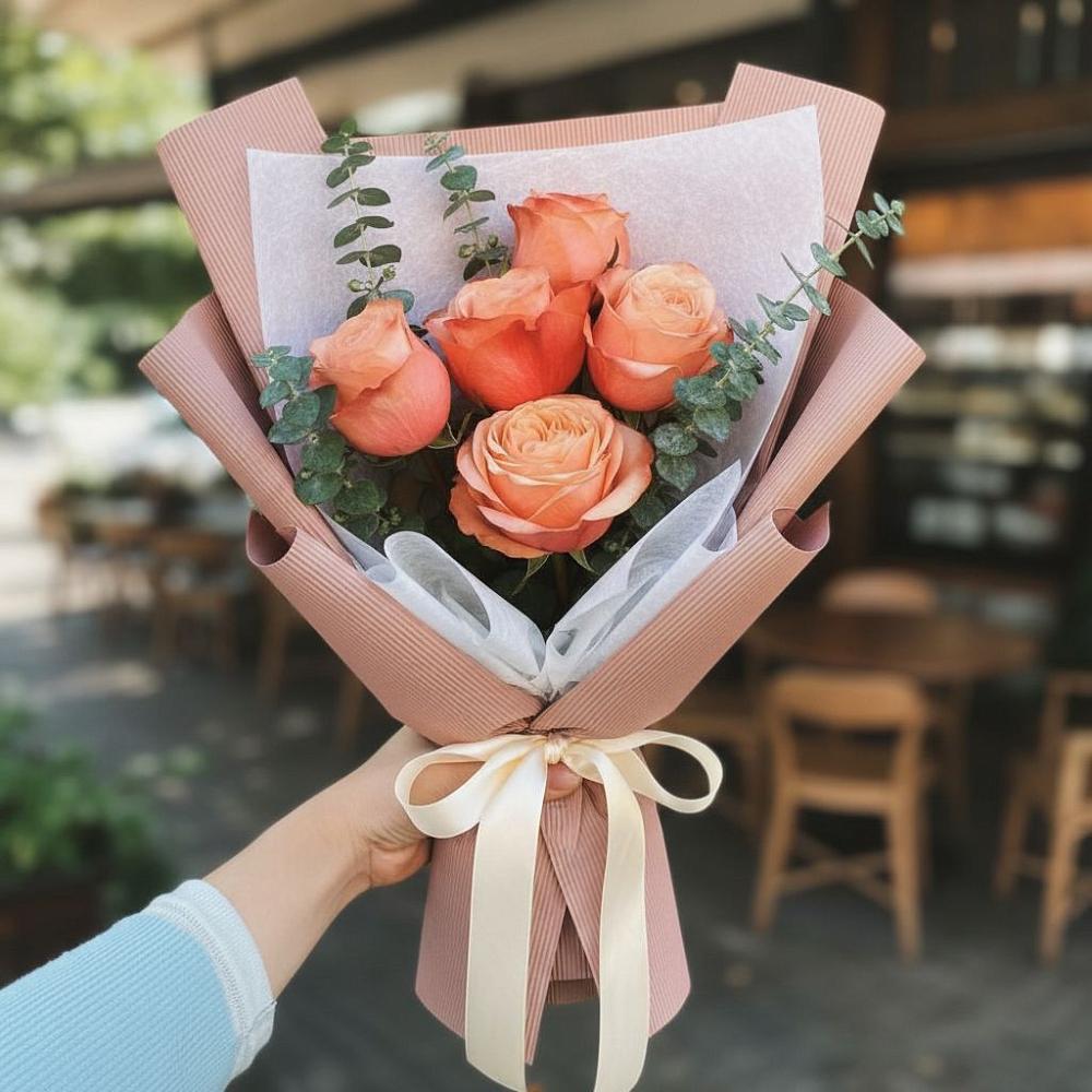 Букет цветов из: Розы в поселок Сургут