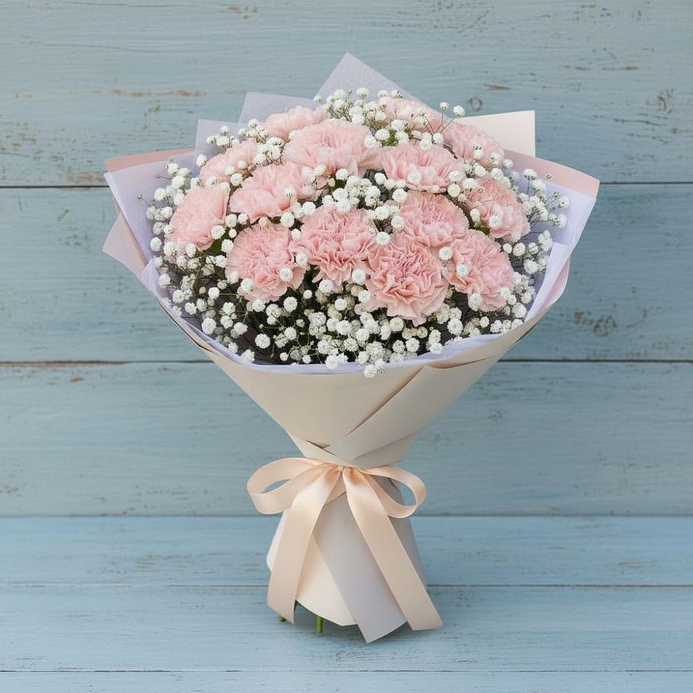 Букет цветов из: Гвоздики в поселок Сургут