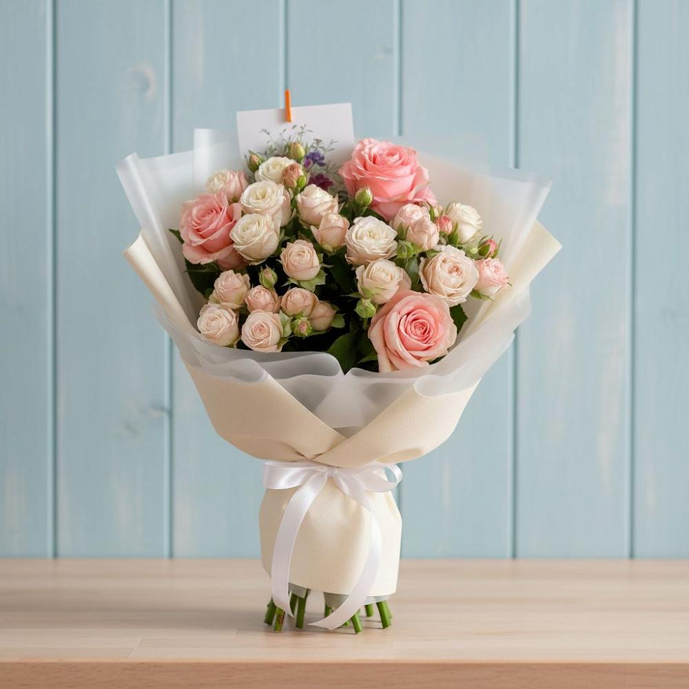 Букет цветов из: Розы в поселок Сургут