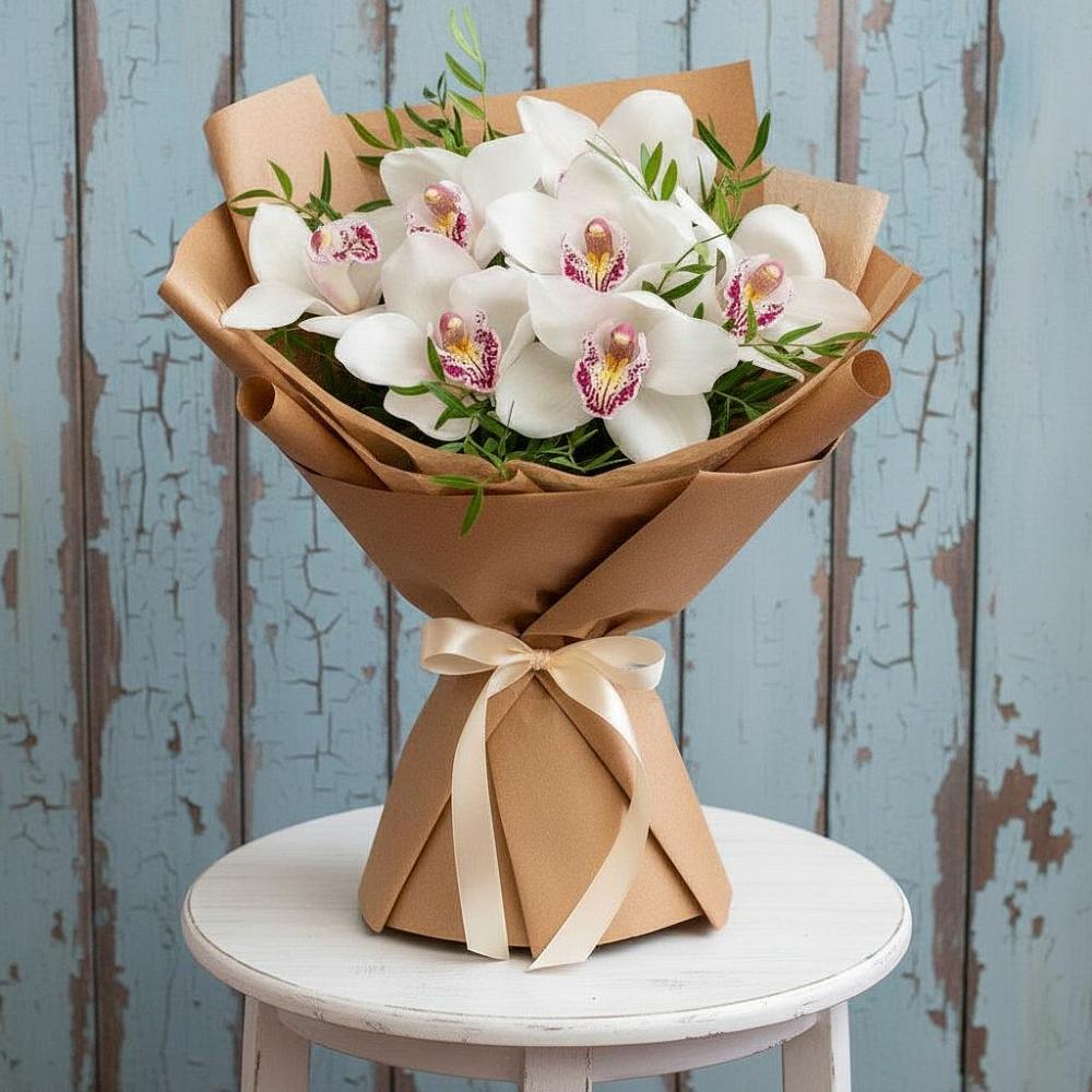 Букет цветов из: Орхидеи и Розы в поселок Сургут