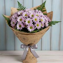 Букет цветов из:  Хризантемы в поселок Сургут