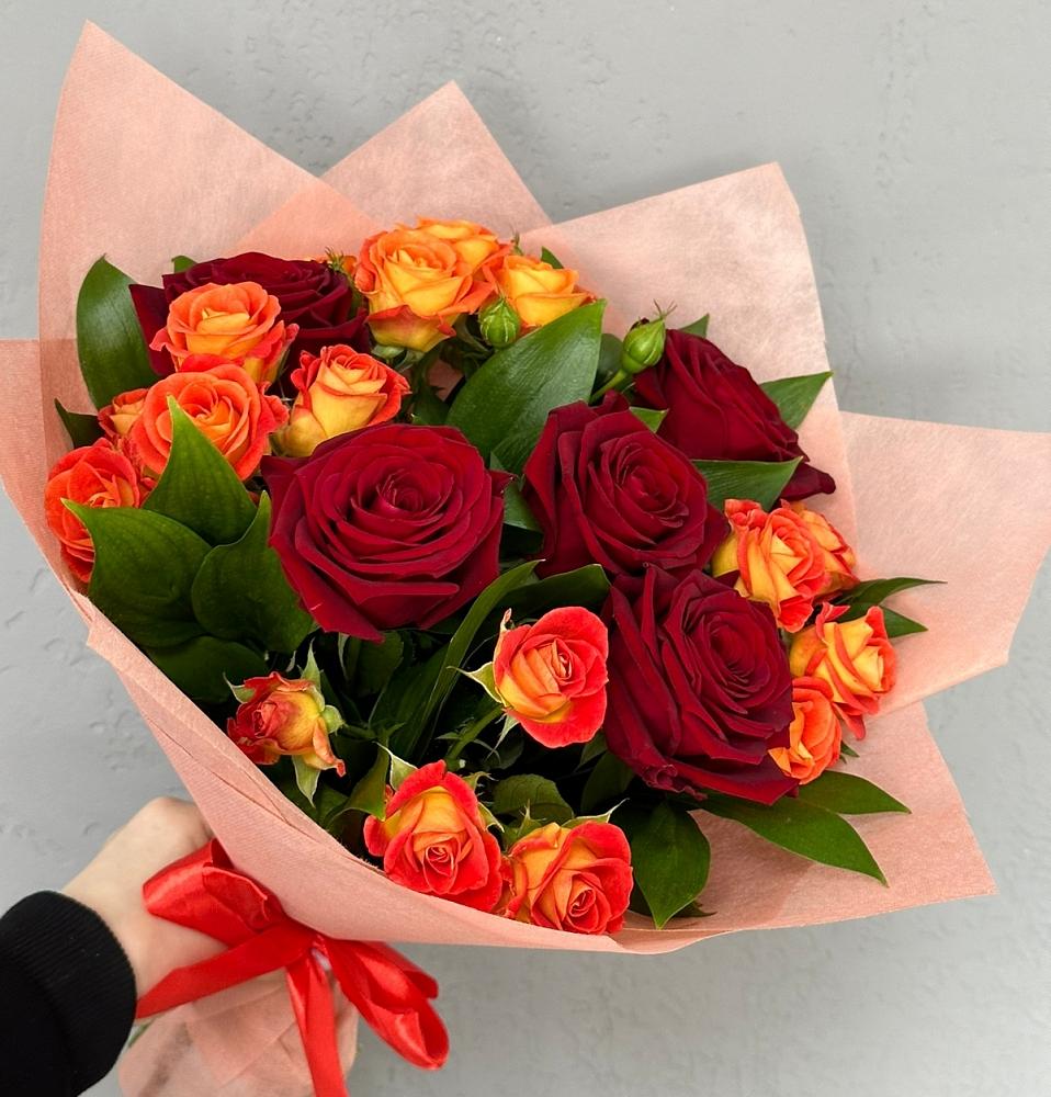 Букет Любовь и восторг в поселок Сургут