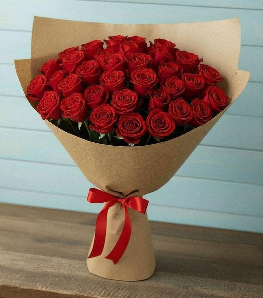 Букет Красные розы Милано в поселок Сургут