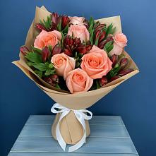 Букет цветов из:  Розы и Альстромерии #REPLACE_PRED# поселок Сургут