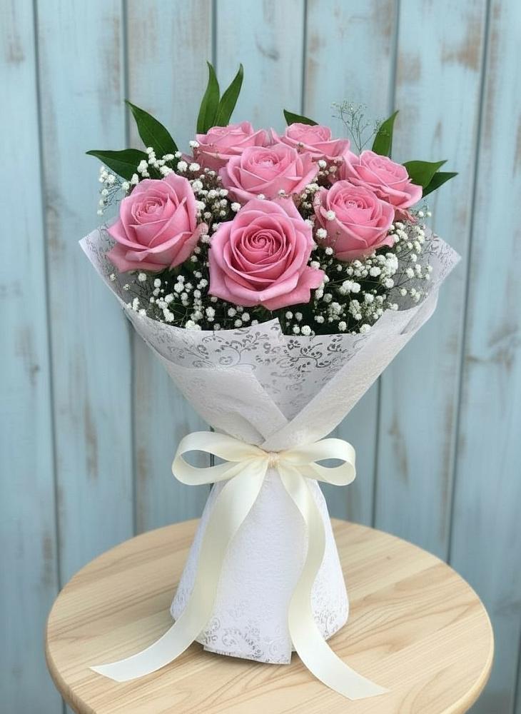 Букет цветов из: Розы в поселок Сургут