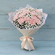 Букет цветов из:  Гвоздики в поселок Сургут