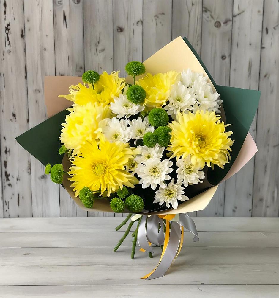 Букет цветов из: Хризантемы в поселок Сургут