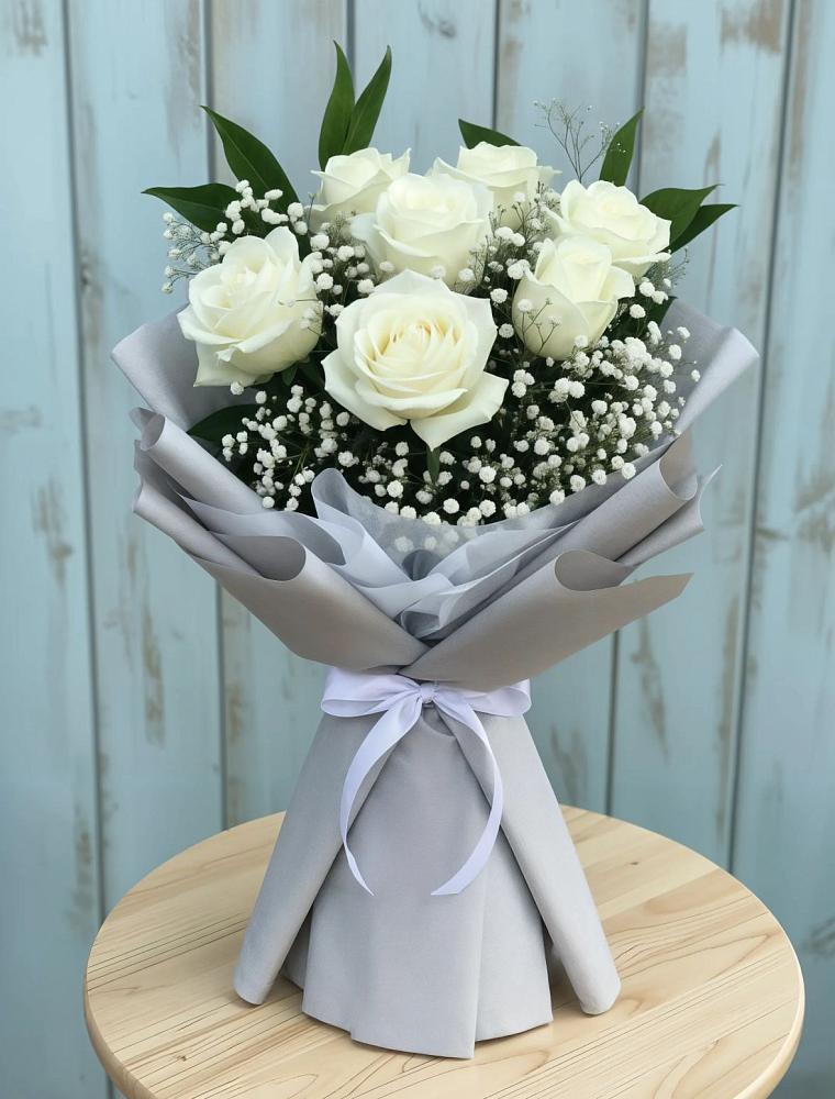 Букет цветов из: Розы в поселок Сургут