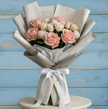 Букет цветов из:  Розы в поселок Сургут