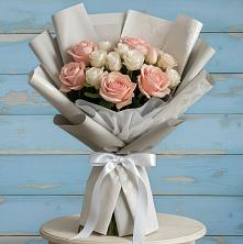 Букет цветов из:  Розы в поселок Сургут