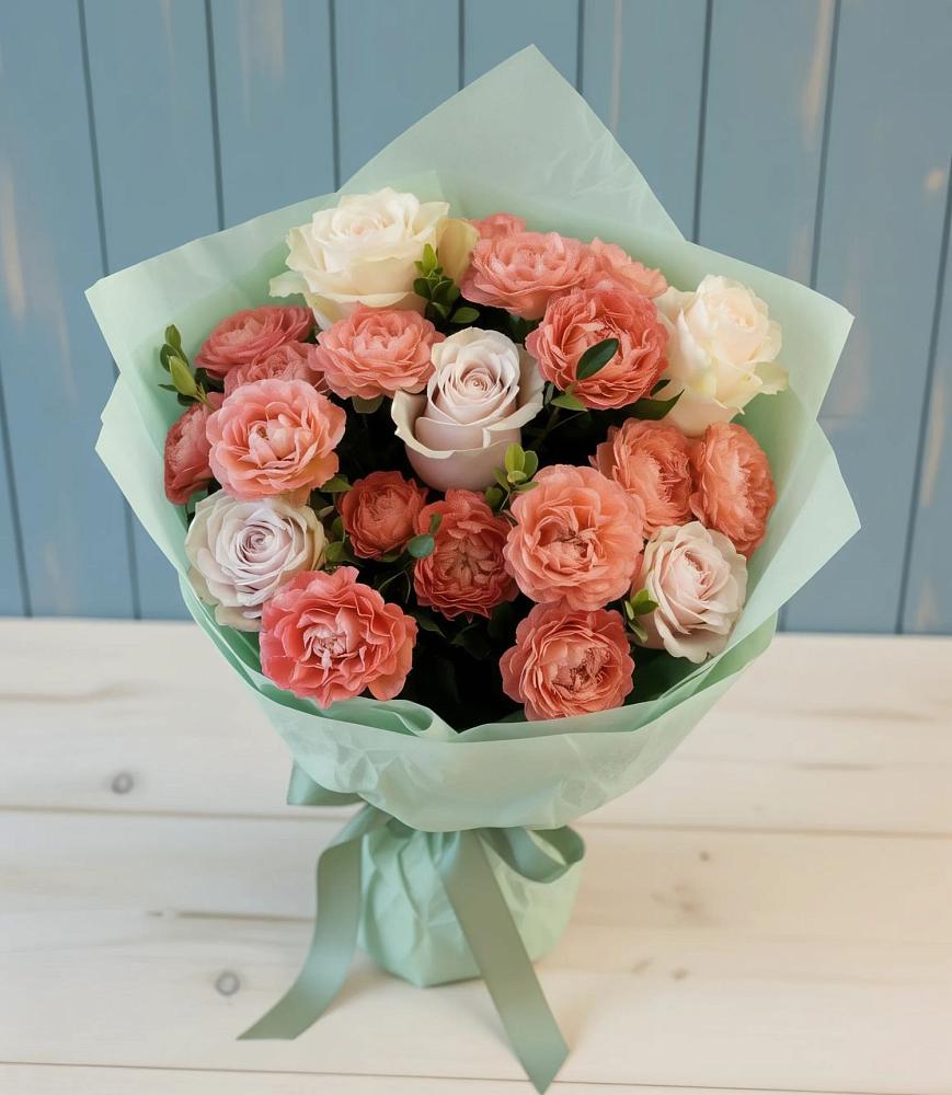 Букет цветов из: Розы в поселок Сургут