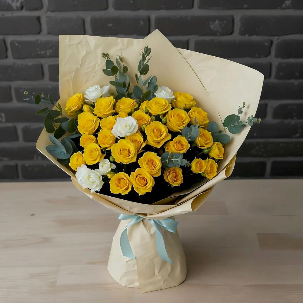 Букет цветов из: Розы в поселок Сургут