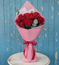 Букет цветов из:  Розы в поселок Сургут