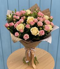 Букет цветов из:  Розы в поселок Сургут