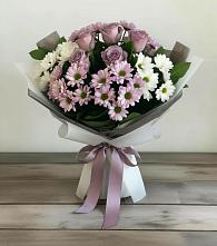 Букет цветов из:  Хризантемы и Розы #REPLACE_PRED# поселок Сургут