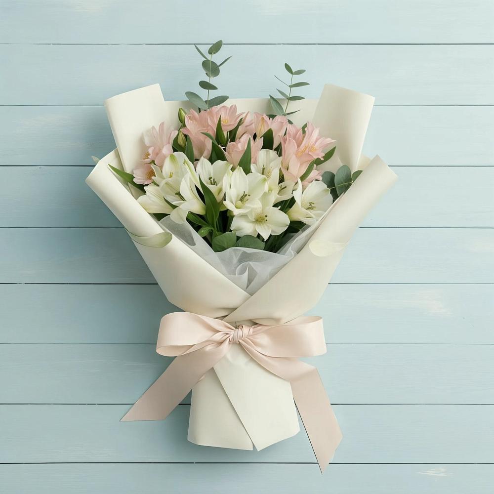 Букет цветов из: Альстромерии в поселок Сургут