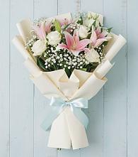 Букет цветов из:  Лилии в поселок Сургут