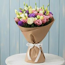 Букет цветов из:  Лизиантусы в поселок Сургут